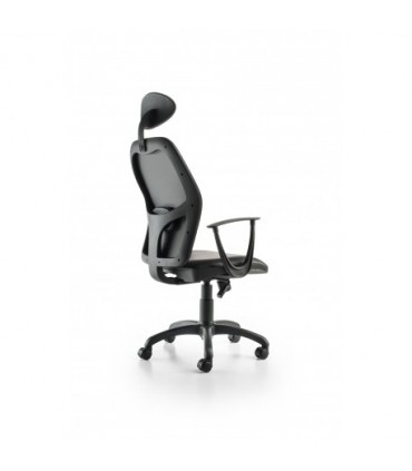 Poltrona operativa con poggiatesta Vegas