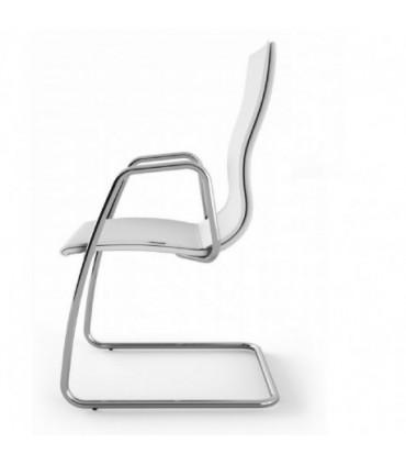 Sedia interlocutoria a slitta Athena