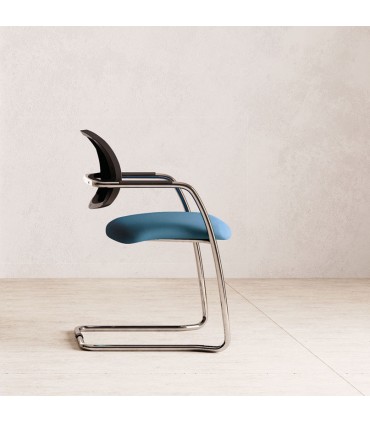 Sedia a slitta imbottita Sistema