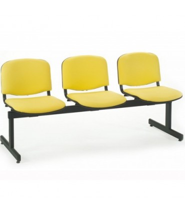 Panca da attesa Conferenza in ecopelle o tessuto 2/3/4/5 posti