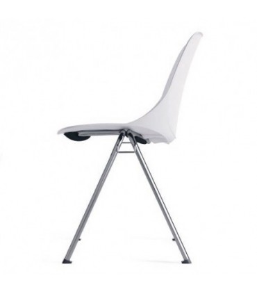 Sedia a quattro gambe Luna by Compir