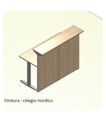 Reception lineare Teko gamba a T by Colombini