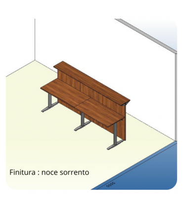 Reception lineare Teko gamba a T by Colombini