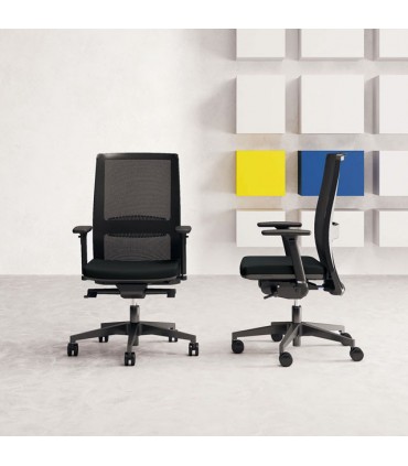 Poltrona operativa in rete Hellò by Las