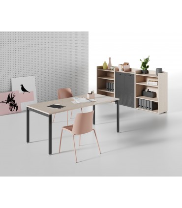 Scrivania con gamba a ponte Oxi by Las