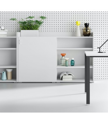 Mobile con 1 anta scorrevole in legno by Las