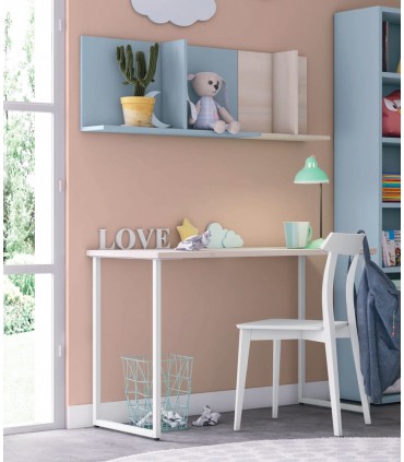 Scrivania con gamba ad anello chiuso serie Volo