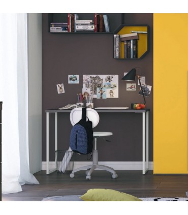 Scrivania con gamba ad anello chiuso serie Volo