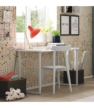 Scrivania con gamba ad anello chiuso serie Volo