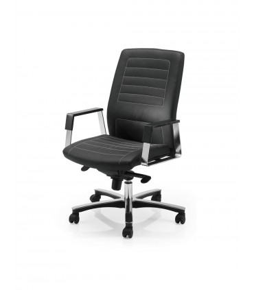 Poltrona presidenziale con schienale medio Neochair