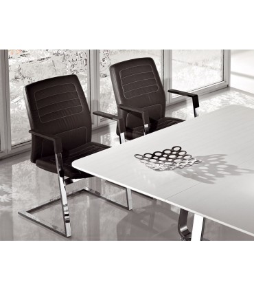 Poltrona interlocutoria a slitta Neochair