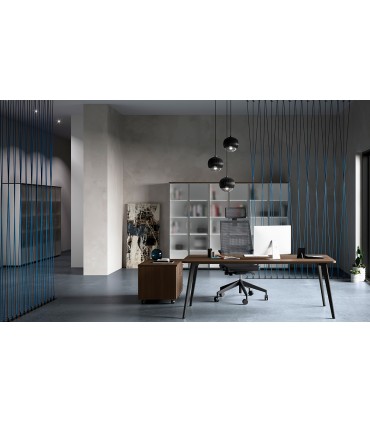 Scrivania con angoli arrotondati Rhea by Compir