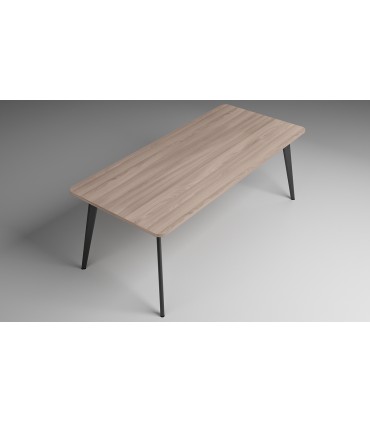 Scrivania con angoli arrotondati Rhea by Compir