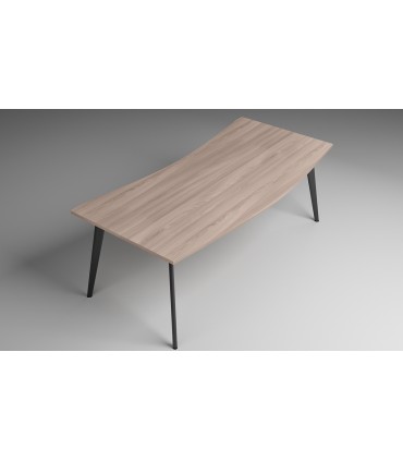 Scrivania con piano sagomato Rhea by Compir