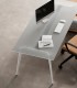 Scrivania direzionale con piano in vetro Rhea by Compir
