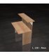 Reception lineare con mensola in legno by Compir