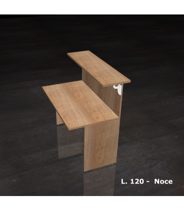 Reception lineare con mensola in legno by Compir