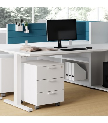 Scrivania operativa con gamba a T by Las