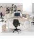 Workstation con gambe metalliche Oxi
