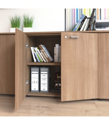 Mobile basso con ante in legno by LAS