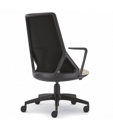 Poltrona direzionale con schienale in rete LIKE by Selin