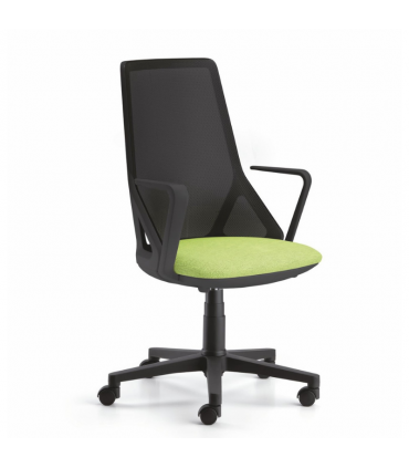 Poltrona direzionale con schienale in rete LIKE by Selin