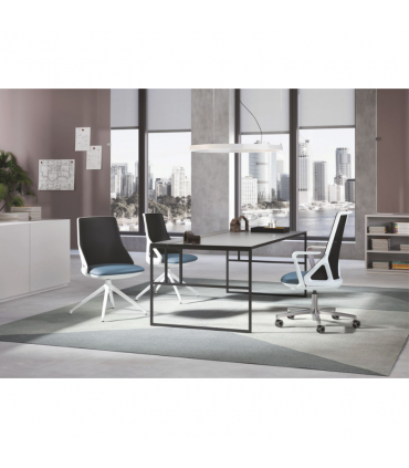 Poltrona direzionale con schienale in rete LIKE by Selin