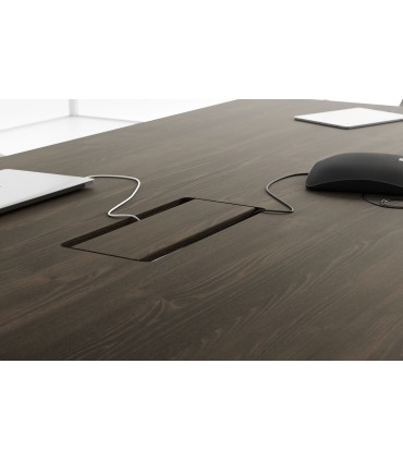 Scrivania direzionale con allungo Jera by Las