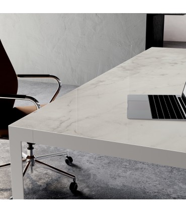 Scrivania direzionale con piano in vetro D1 by Colombini