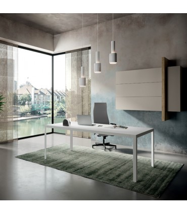 Scrivania direzionale con piano in vetro D1 by Colombini