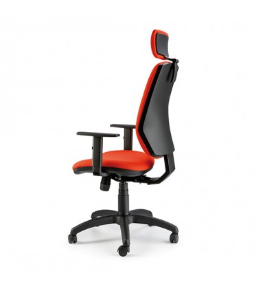 Poltrona operativa con braccioli e poggiatesta Quid by Compir