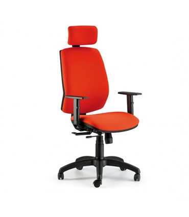 Poltrona operativa con braccioli e poggiatesta Quid by Compir