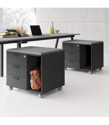 Mobile di servizio su ruote con serratura by Las