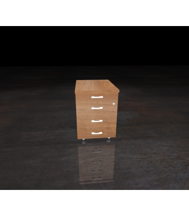 Cassettiera 3 cassetti con porta-cancelleria by compir