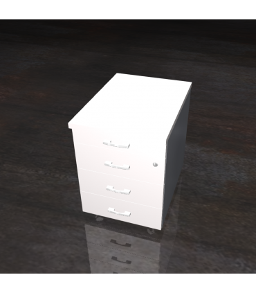 Cassettiera 3 cassetti con porta-cancelleria by compir