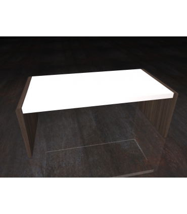 Scrivania direzionale con fianco sagomato by Compir