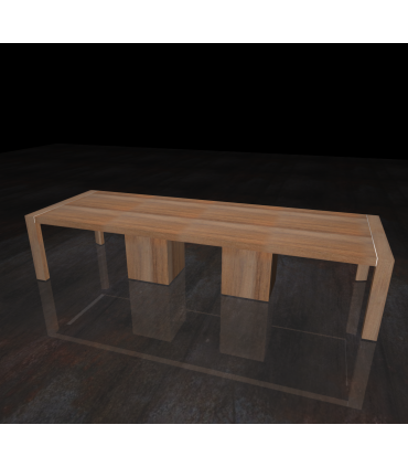 Tavolo riunioni L. 354 con gamba a ponte by Compir