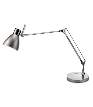 Lampada da tavolo cromata Mida