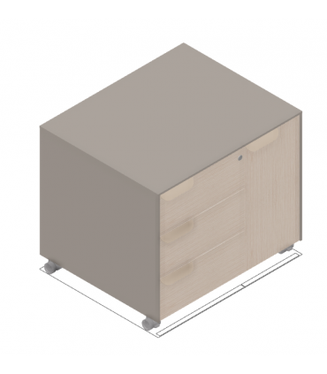 Mobile di servizio su ruote Fil rouge by Las