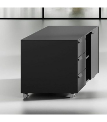 Mobile di servizio su ruote con vano a giorno Fil rouge by Las