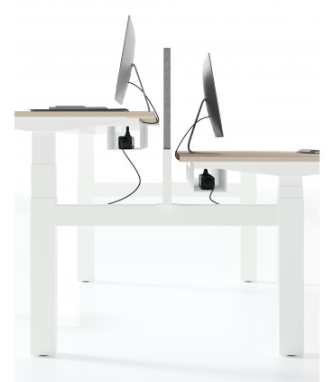 Bench con piani regolabili in altezza elettricamente