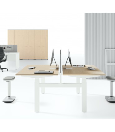 Bench con piani regolabili in altezza elettricamente