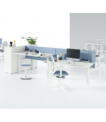 Bench con piani regolabili in altezza elettricamente