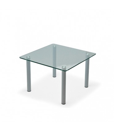 Tavolino da attesa con piano in vetro by Compir