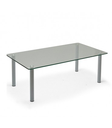 Tavolino da attesa con piano in vetro by Compir