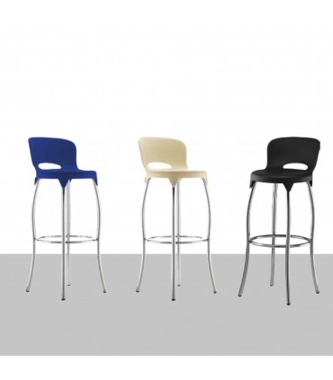 Sgabello in plastica colorata Axo by Sèlin