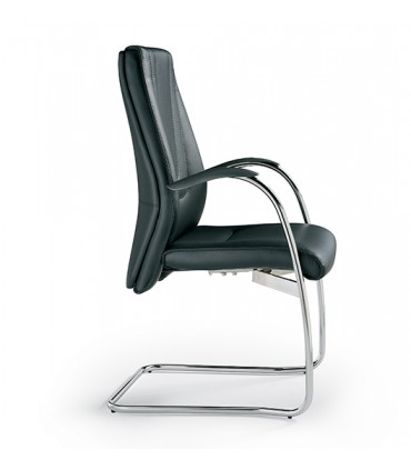 Poltrona interlocutoria a slitta Sphera by Compir