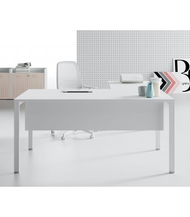 Scrivania con allungo e gamba a ponte Oxi by Las
