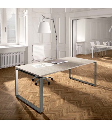 Scrivania con gamba ad anello chiuso Loft