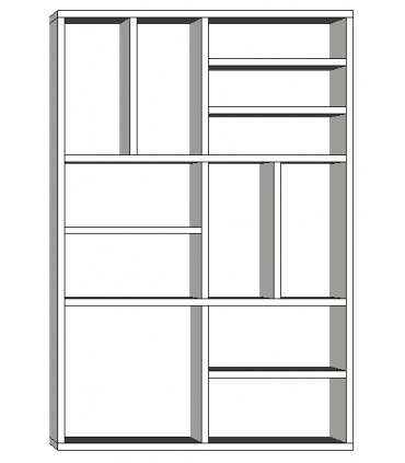 Libreria a giorno Milton bookcase by Colombini